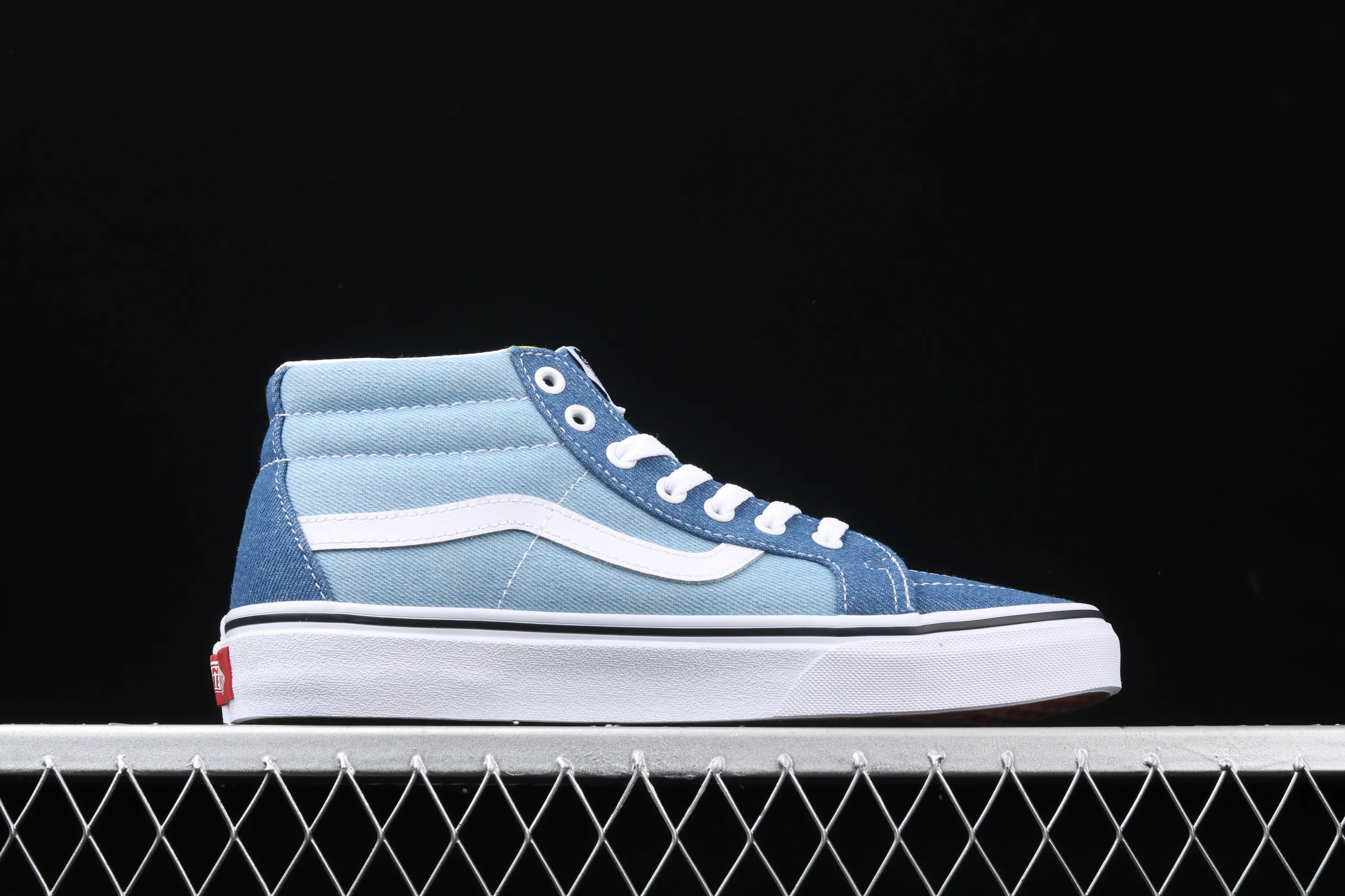 All categories Vans Vans series Vans Mid Vans China Vans Sk8-Mid classic denim blue mid-top casual sneakers VN0A3MV8Q69